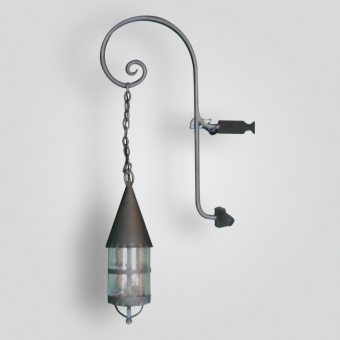 1052-mb1-br-w-sh Cone Lantern - ADG Lighting Collection