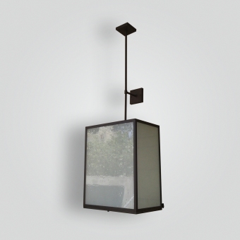 2012cmb1-br-w-ba_sandblasted_-seedy_glass_box-lantern-ADG-Lighting-Collection