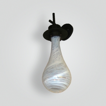 5302-mb1-irgl-w-ba-blown-glass-milk-glass-lantern - ADG Lighting Collection