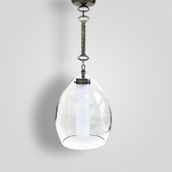 7018-1-lighting-pyrex-and-cylinder-pendant - ADG Lighting Collection