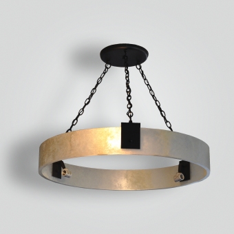 7169-mb6-ir-h-ba-faux-alabaster-ring-chandelier-with-stenciled-medium-base-sockets-and-old-fahsioned-edison-light-bulbs - ADG Lighting Collection