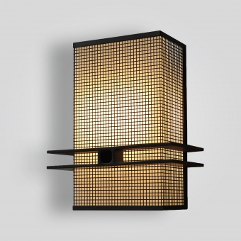 7766-cb8-stch-p-ba Square Mesh Wall Sconce - ADG Lighting Collection