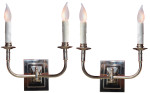 2 Lite Nickel Plated Sconce