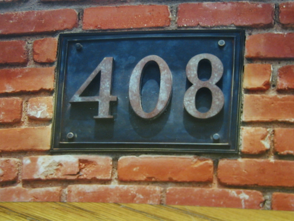 8090 Address Bronze Plate 1