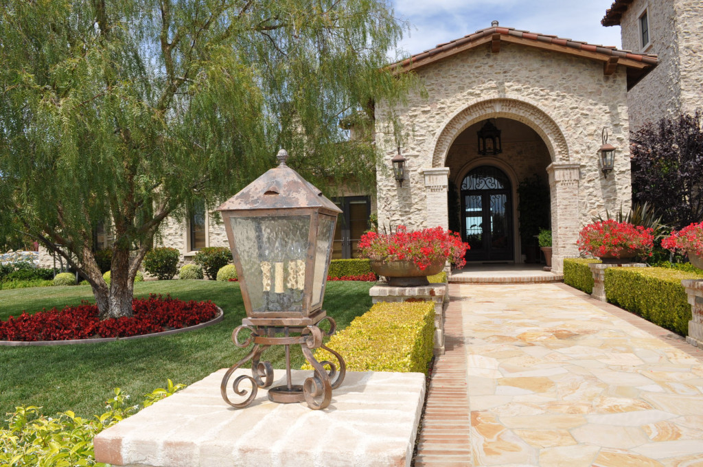 Italian Country Estate Pilaster Entry Light Fixtures By ADG Lighting
