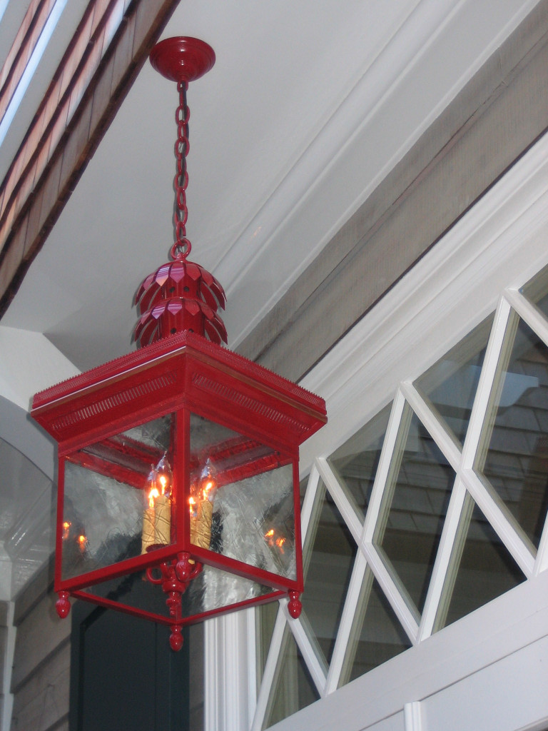Morrocan Painted Red By ADG Lighting