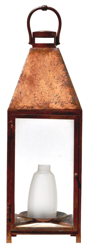 On Ground Lantern862 Mb1 St Pi Ba Copper Plated Landscape Lantern With Frosted Glass Center ADG CR – ADG Lighting
