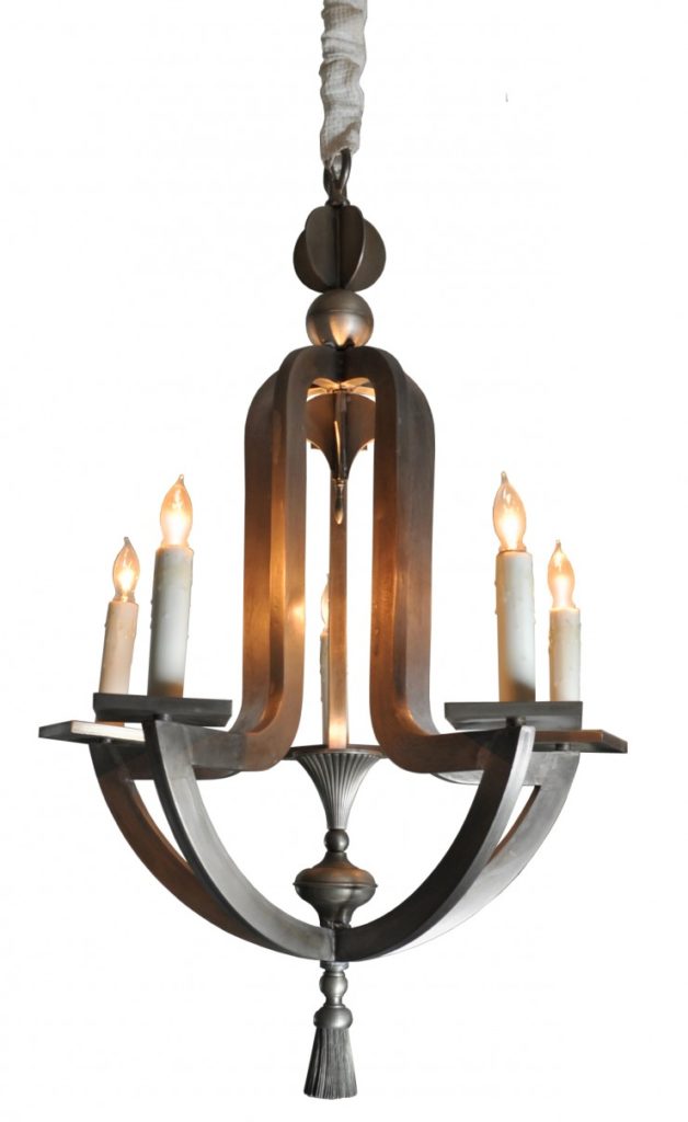 22468 Mb5 Br H Sh Hand Made Pewter Finished Chandelier With LED Uplight G 008 E1413240100468