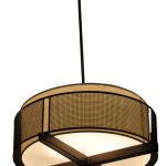 7765 Mb4 Alst P Ba Square Mesh And Fabric Hanging Pendant CR 763x1024