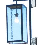 Blue Glass Lantern 291 Mb1 Br W Shba