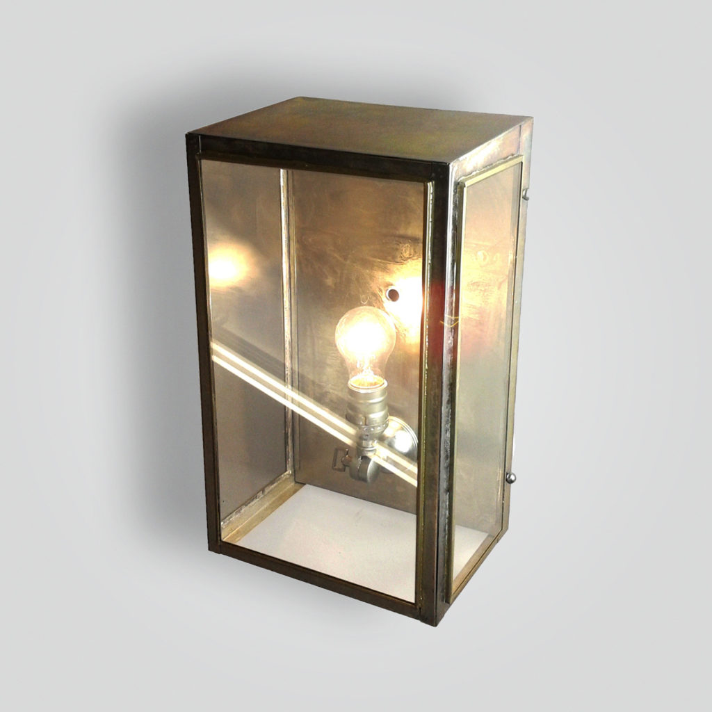 300-mb1-br-w-sh Zinc Finished Lantern – ADG Lighting Collection