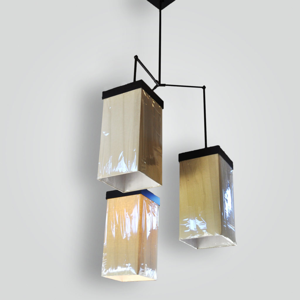 5016-mb3-br-h-ba Linen Shades Pendant Modern Light Fixture – ADG Lighting Collection