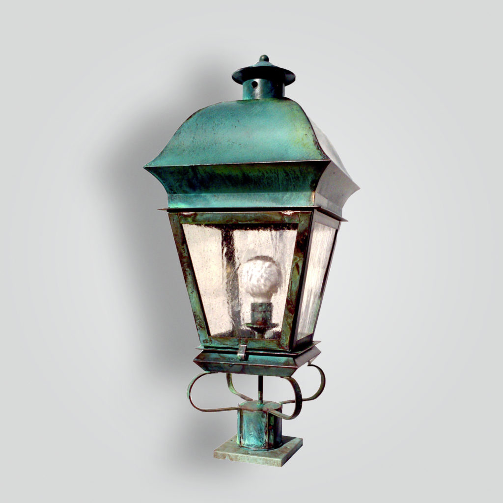 523-mb1-br-p-sh French Verde Pilaster Light – ADG Lighting Collection