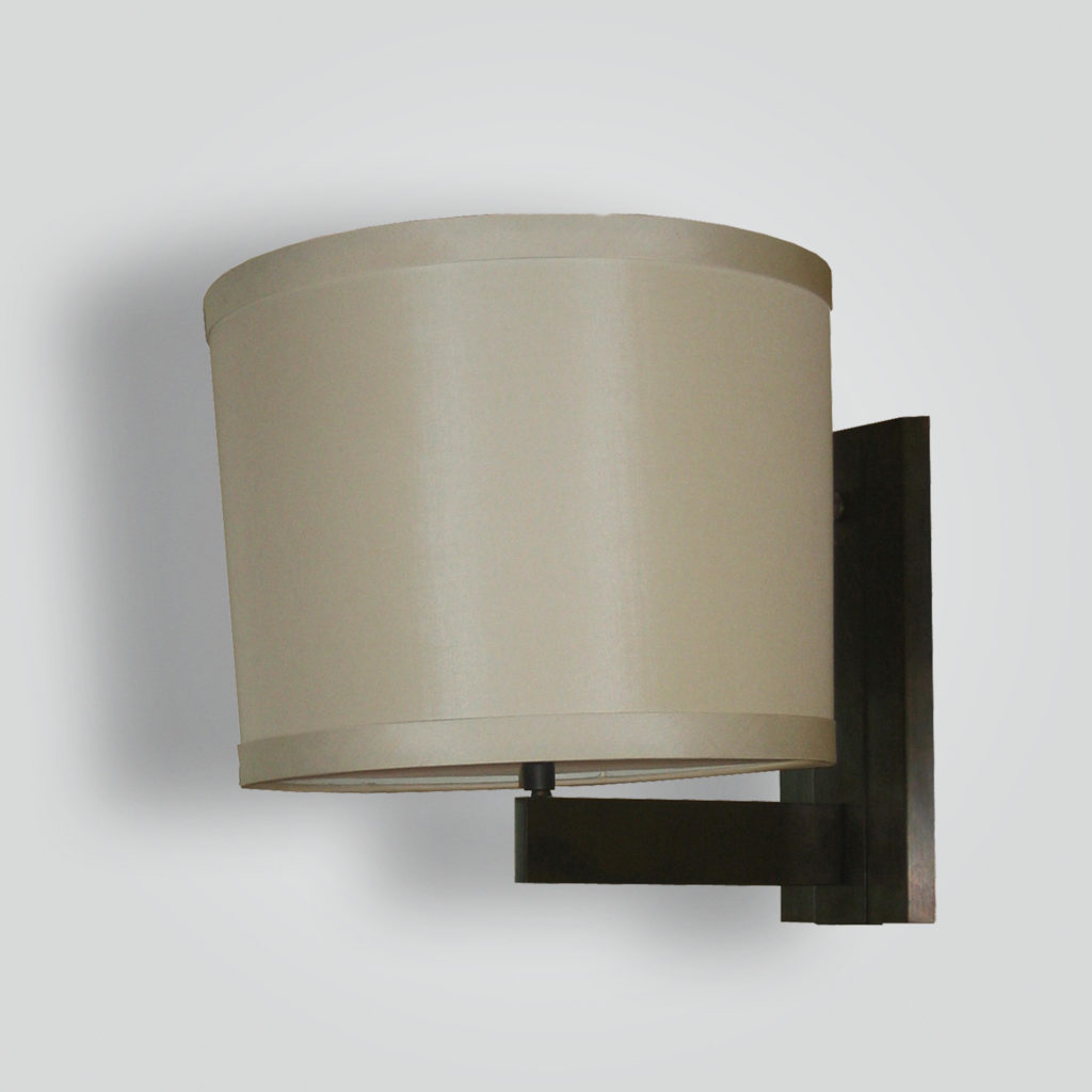 5230-mb1-br-s-sh Silk Shade Sconce – ADG Lighting Collection