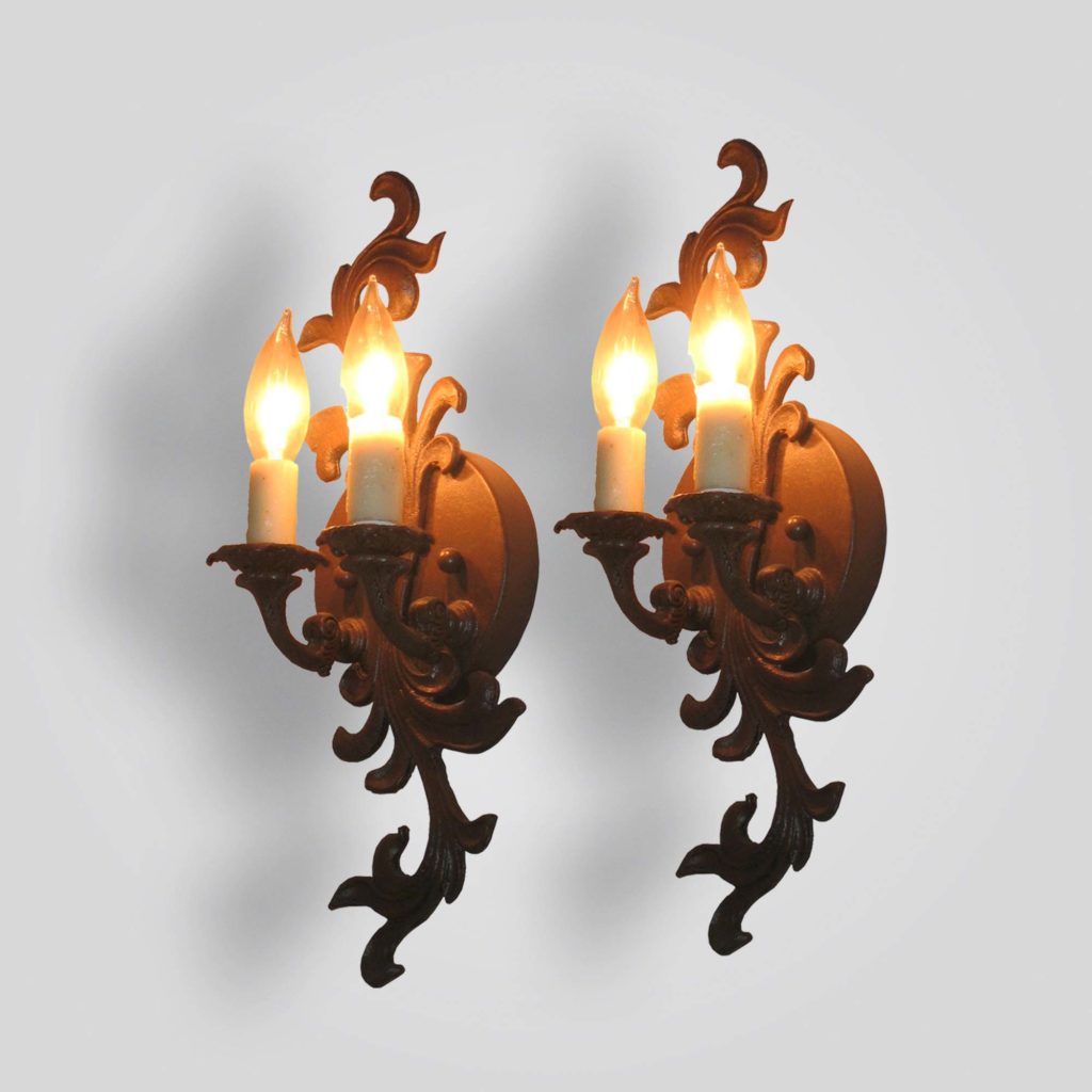 5262-cb2-ir-s-fg-forged-leaf-sconce – ADG Lighting Collection