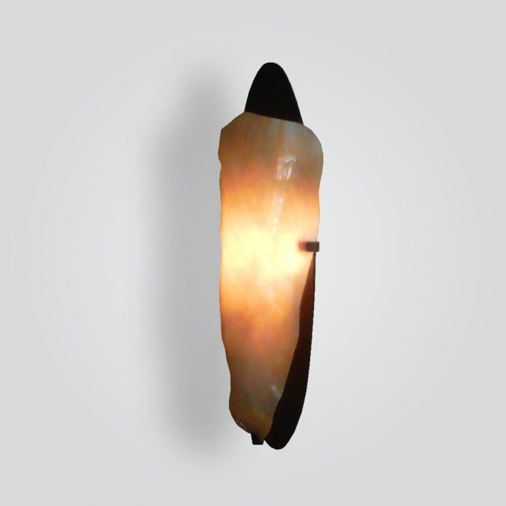 5306-led-brgl-s-gl Slumped Glass Wall Sconce – ADG Lighting Collection