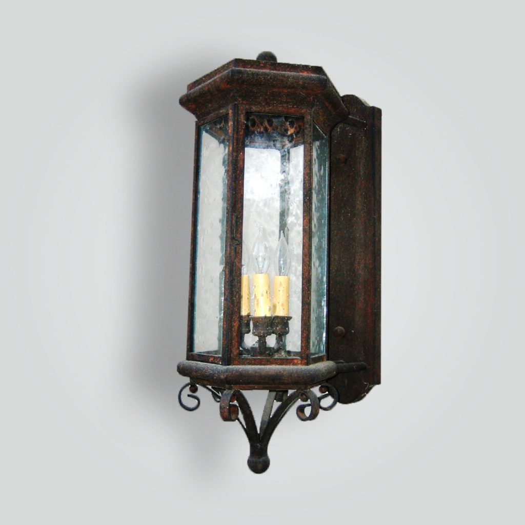 636-cb3-br-w-sh Kane Transitional Lantern – ADG Lighting Collection