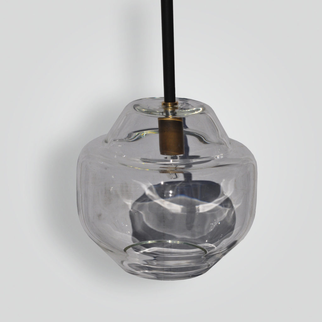 7018-cb1-gl-h-gl Blown Glass Pendant Pyrex Light Contemporary Pendant – ADG Lighting Collection