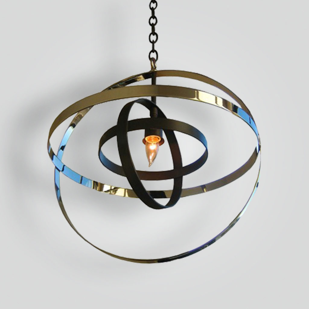 7080-mb1-br-h-ba Nickel and Oil Rubbed Bronze Transitional Pendant Contemporary – ADG Lighting Collection