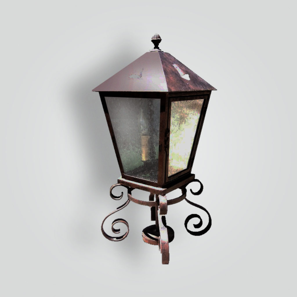 710-cb4-ir-p-ba Mount Rustico Pilaster Lantern – ADG Lighting Collection