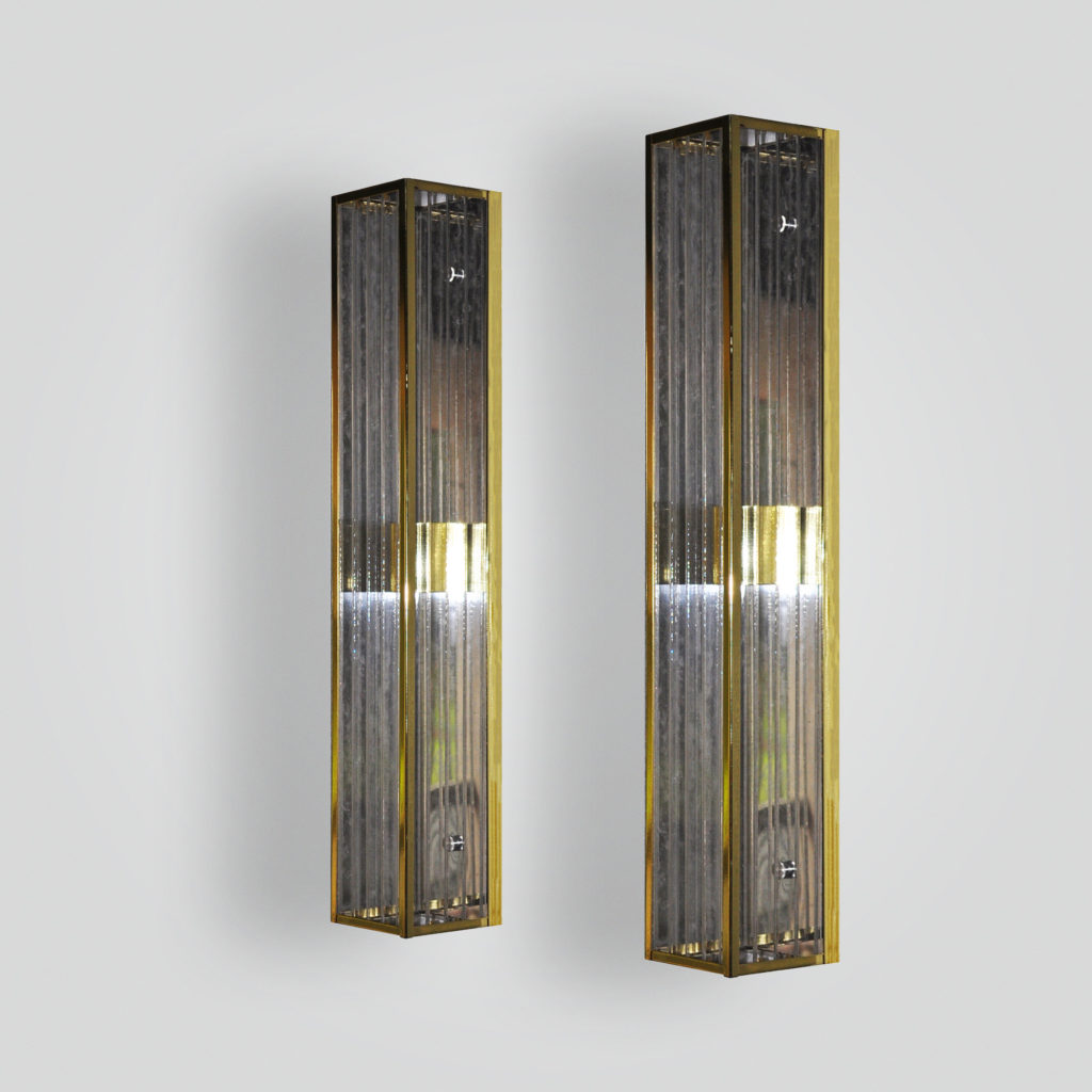 7181-mb2-br-s-sh-polished-brass-wall-sconce-with-ribbed-acrylic-panels – ADG Lighting Collection