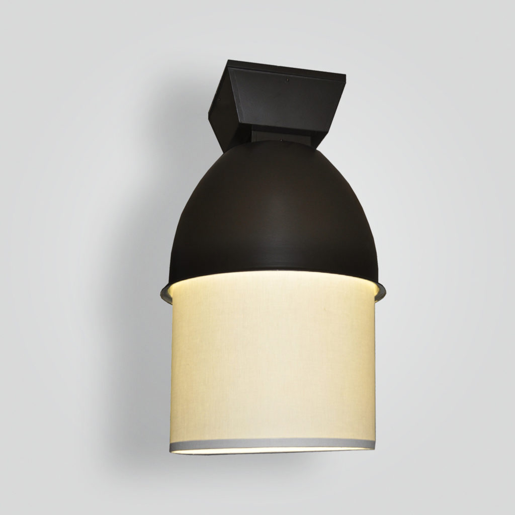 8011-ind-st-p-sh Bronze and Linen Transitional Light  – ADG Lighting Collection