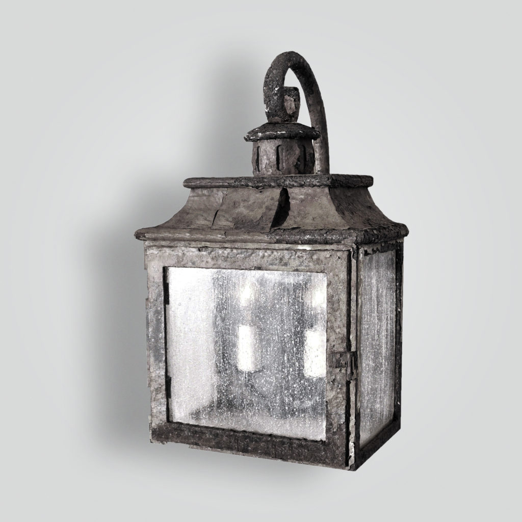 80496-cb2-ir-w-ba Rustic Iron Lantern Wall Light Old World Lighting – ADG Lighting Collection