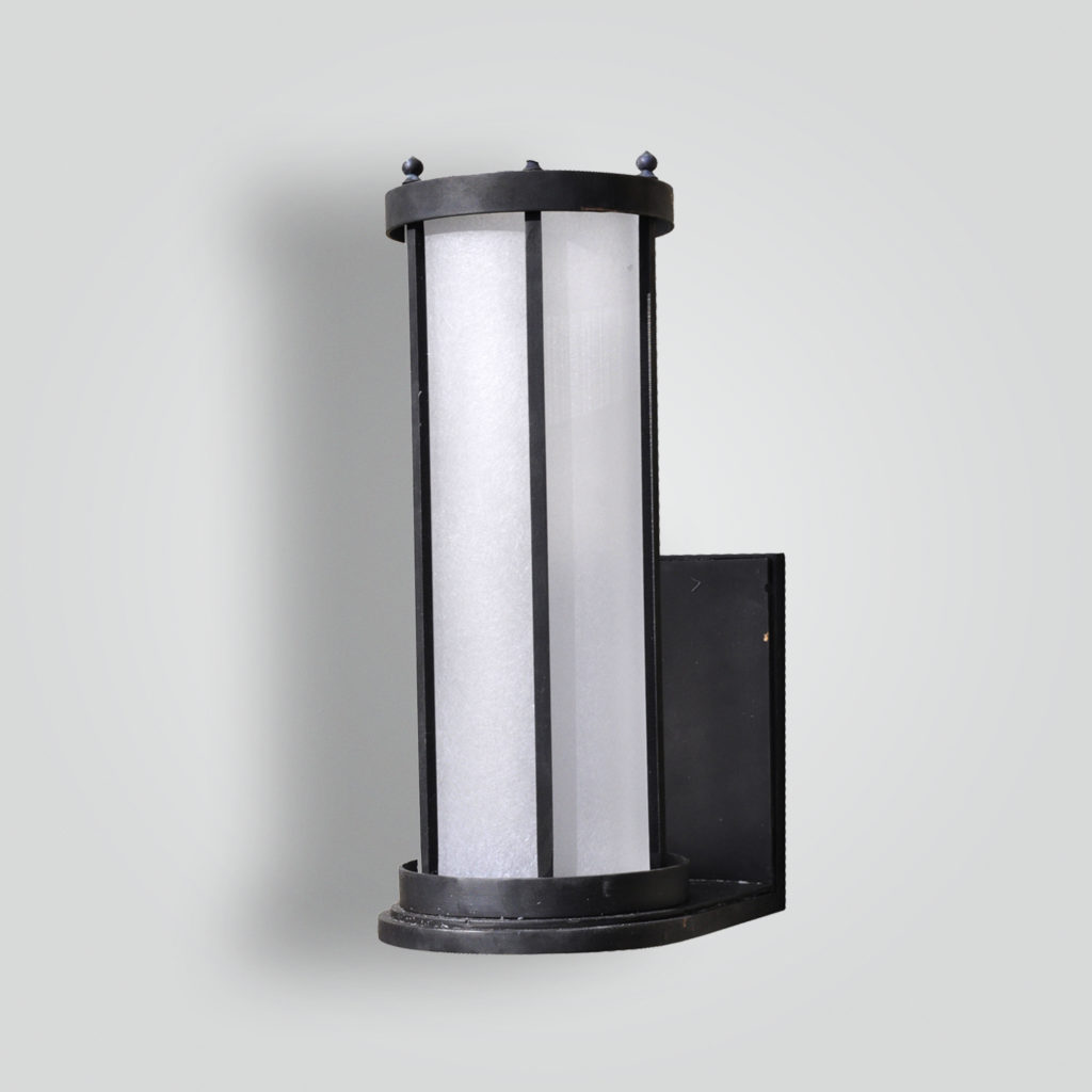 924-cb2-br-w-ba Brass Wall Flush Lantern – ADG Lighting Collection