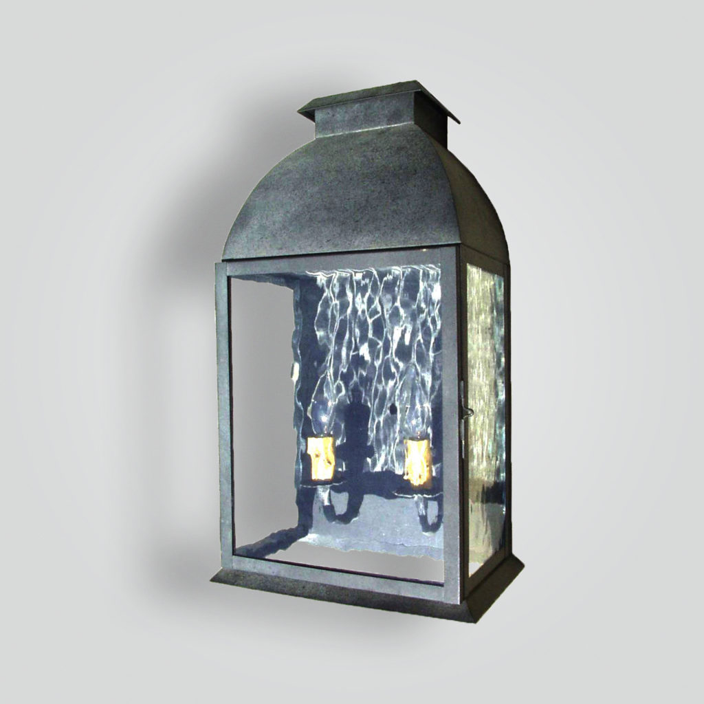 1010-cb2-br-w-sh Cottage Lantern Water Glass – ADG Lighting Collection