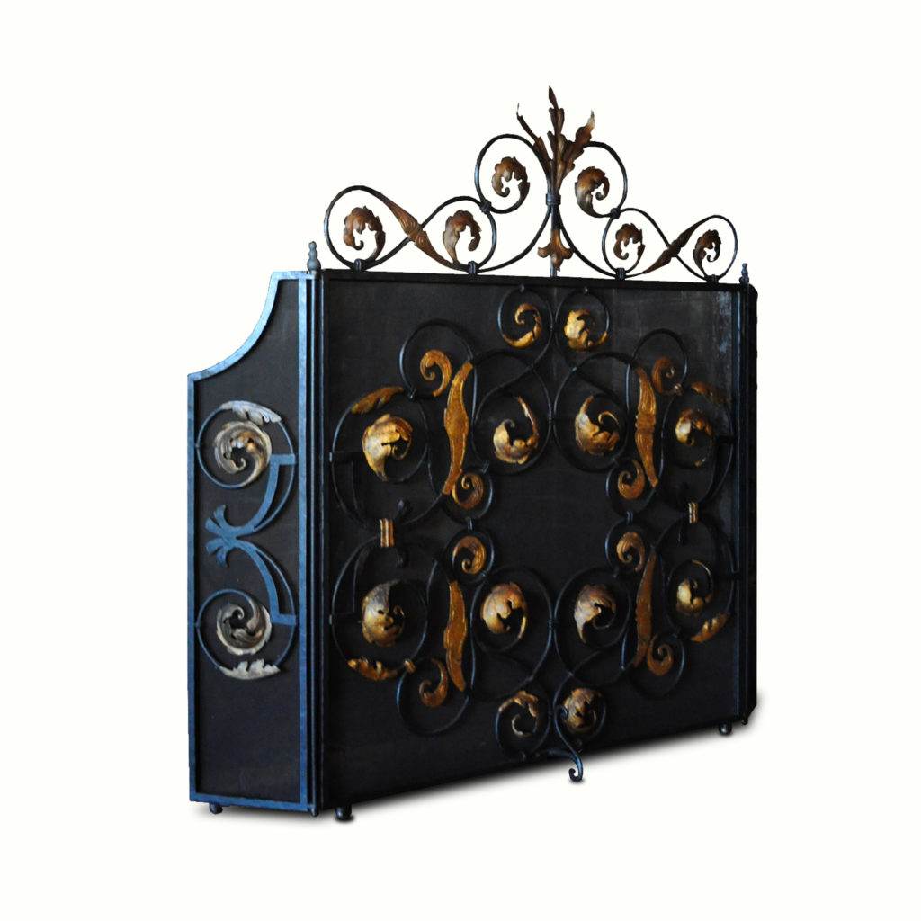12007-ir Hearst Castle Fireplace Screen – ADG Lighting Collection