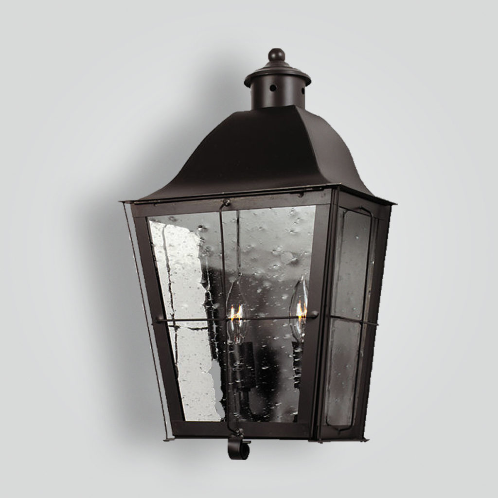 463-cb2-br-w-sh Traditional Brass Lantern – ADG Lighting Collection