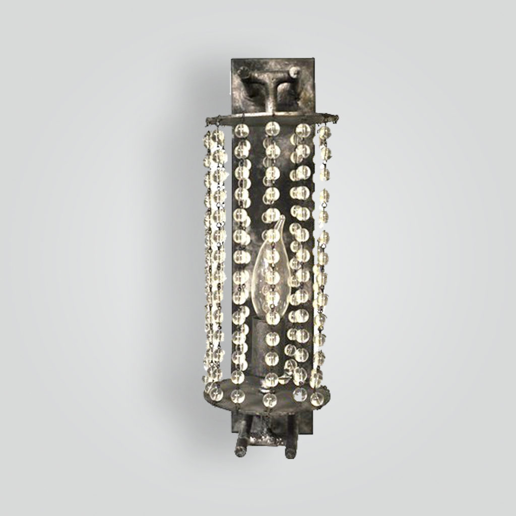 5185-cb1-bt-s-ba Avery’s Crystal Beaded Sconce – ADG Lighting Collection