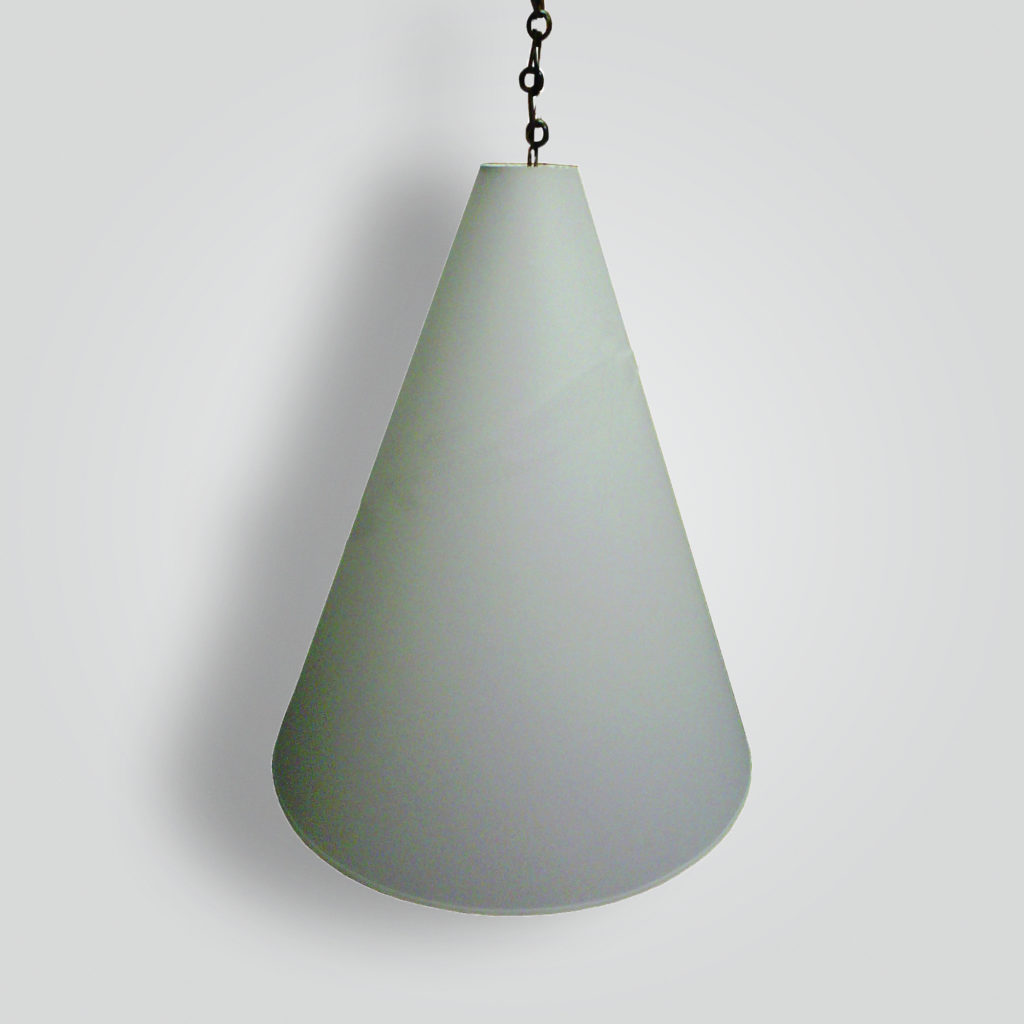 5236-mb1-pp-h-sh Large Paper Cone Shade Pendant With Brass Pin – ADG Lighting Collection