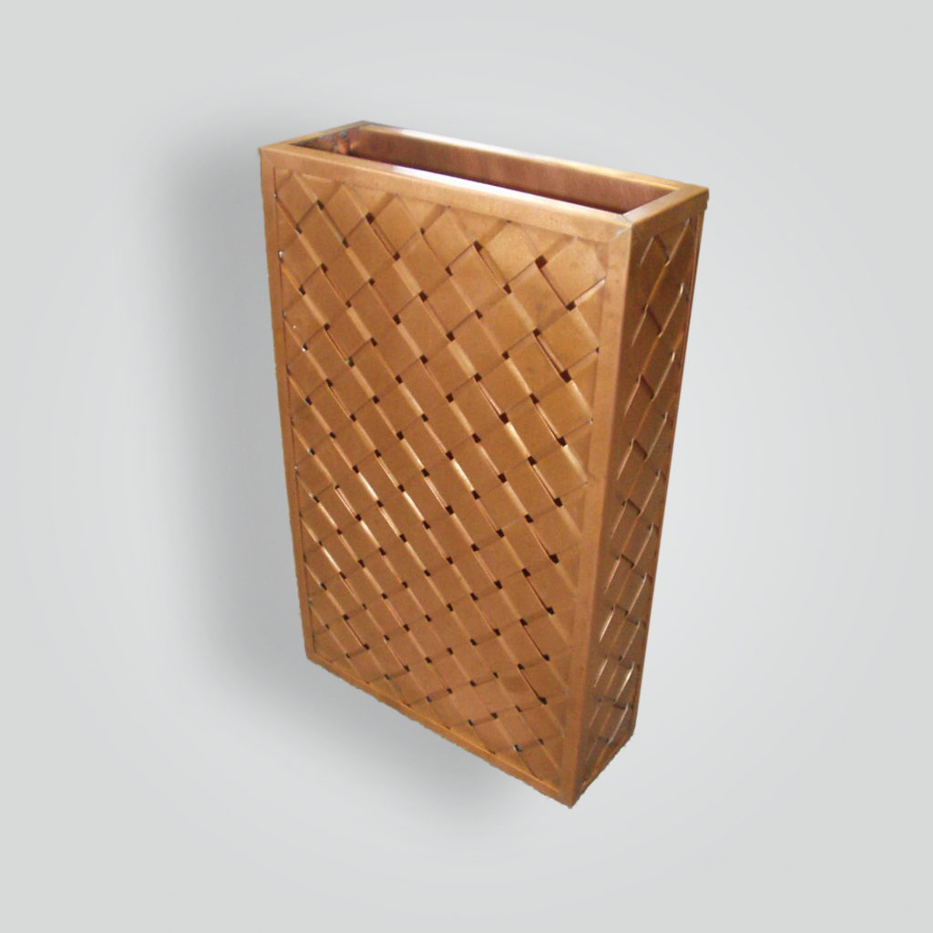 5976-led-co-w-sh Copper Basket Weave Wall Sconce – ADG Lighting Collection