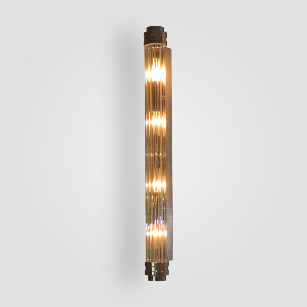 90762 Glass Rod Nickel Sconce – ADG Lighting Collection